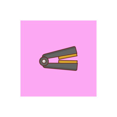 daha düz simge, renkli illüstrasyon 