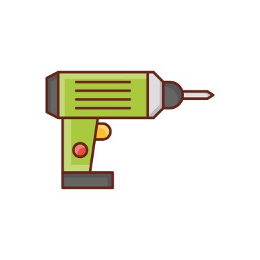 matkap simgesi, renkli resimleme 