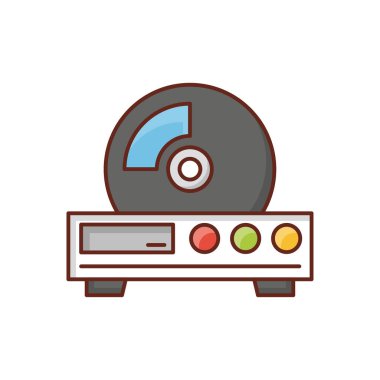 cd rom simgesi, renkli illüstrasyon 