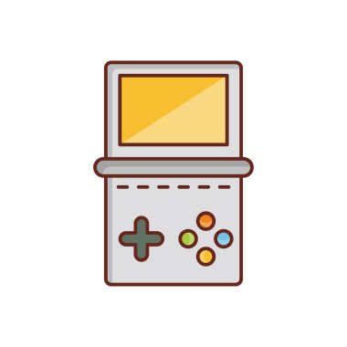 video simgesi, renkli illüstrasyon 