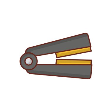 daha düz simge, renkli illüstrasyon 