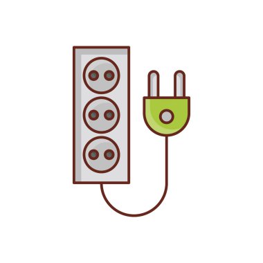 uzantı simgesi, renkli illüstrasyon 