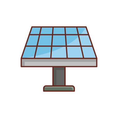 Güneş simgesi, renkli illüstrasyon 