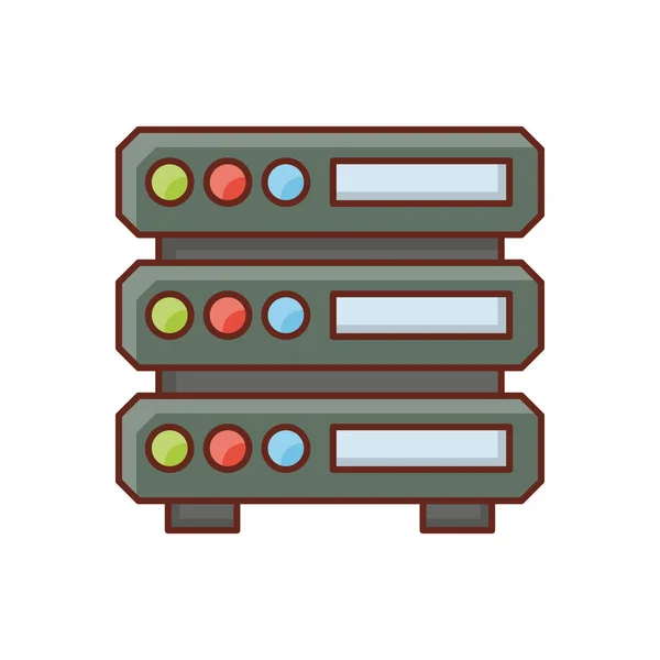 server icon, colorful illustration