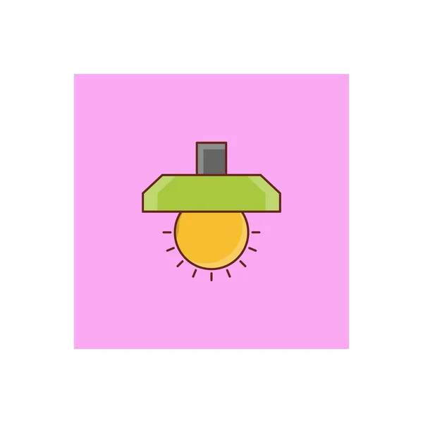 Lamp Icon Line Illustration — Stock Photo, Image