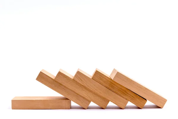 Wood Block Stacking Step Stair Business Concept Growth Success Process — Stock Photo, Image