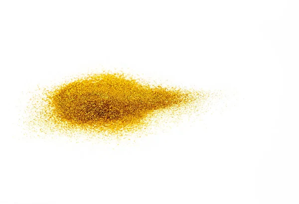 Textured Background Golden Glitter Sparkle White Shiny Sparkles Card — Stock Photo, Image