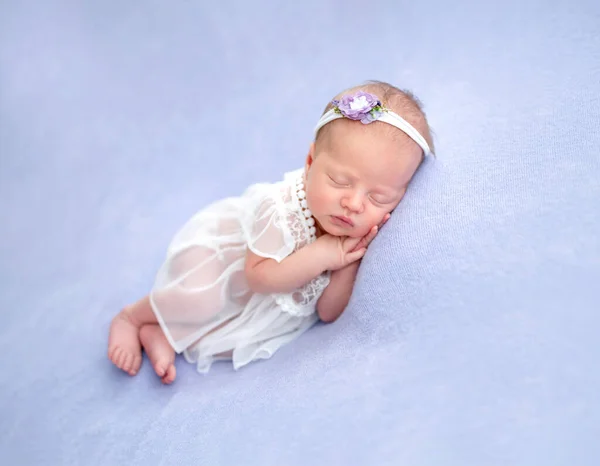 Cute Newborn Lace Dress — Stock Photo, Image