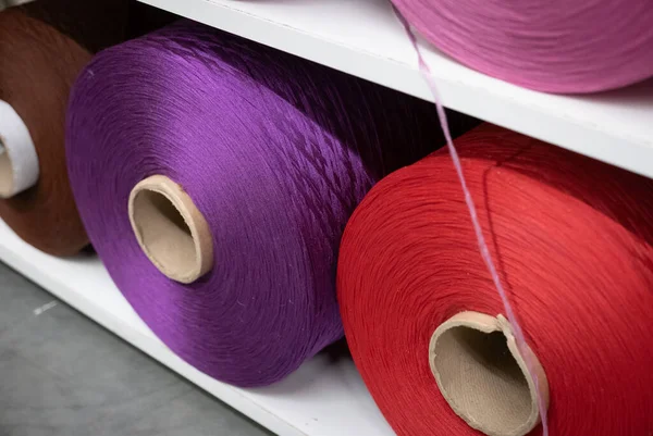 Cotton Sewing Threaded Reels Sewing Shop —  Fotos de Stock