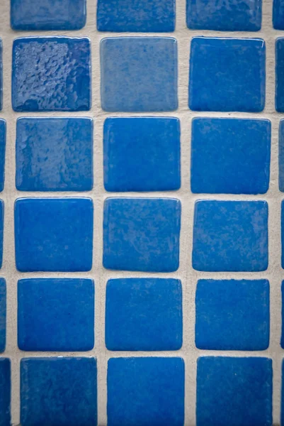 Blue Ceramic Mosaic Wall Background — Foto Stock