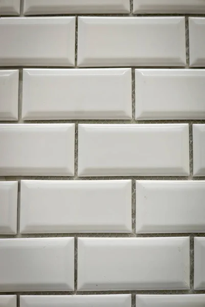 Białe Cegły Ceramiczne Ścianie Jako Tło — Zdjęcie stockowe