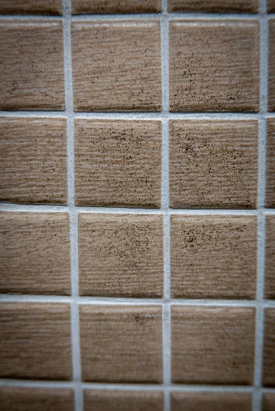 Brown Ceramic Mosaic Wall Background — Photo