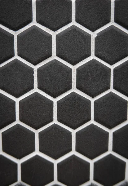 Черные Керамические Элементы Стене Качестве Фона — стоковое фото
