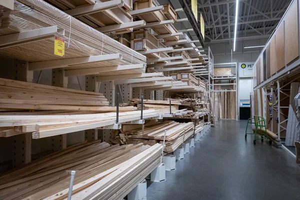 Houten Planken Bij Timmerwerkplaats — Stockfoto