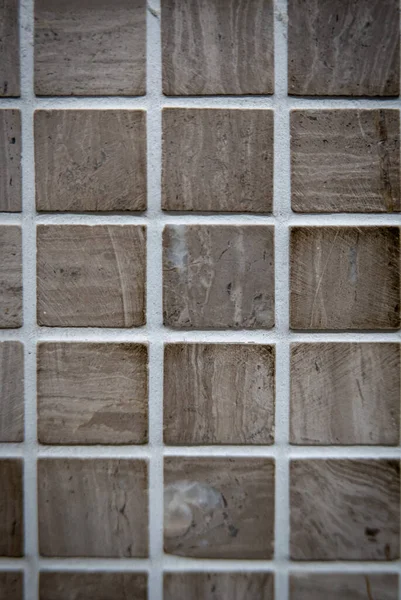 Brown Ceramic Mosaic Wall Background — Stok fotoğraf