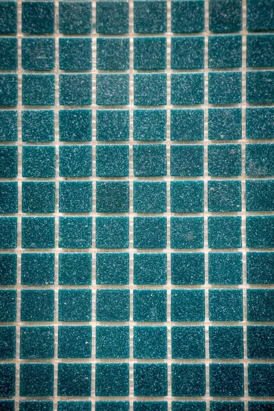 Blå Keramiska Mosaik Väggen Som Bakgrund — Stockfoto
