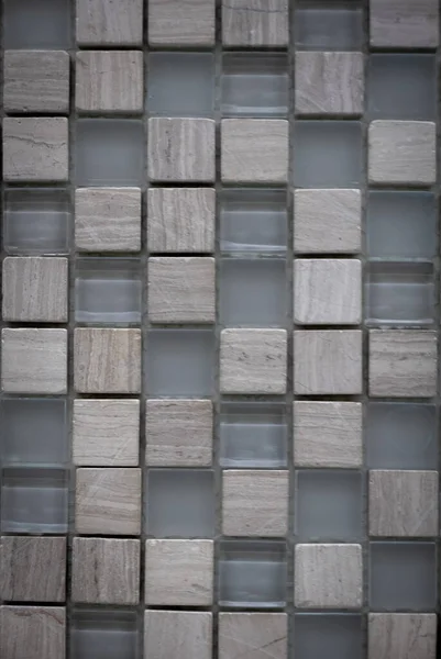 Szara Ceramiczna Mozaika Ścianie Jako Tło — Zdjęcie stockowe