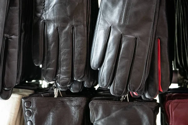 Кожаные Перчатки Зимнего Сезона — стоковое фото