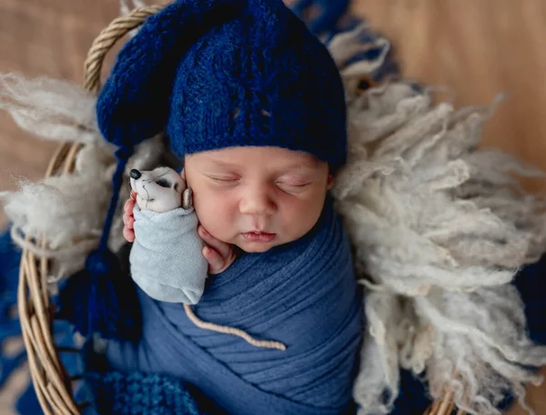 Encantador Bebé Recién Nacido Durmiendo —  Fotos de Stock