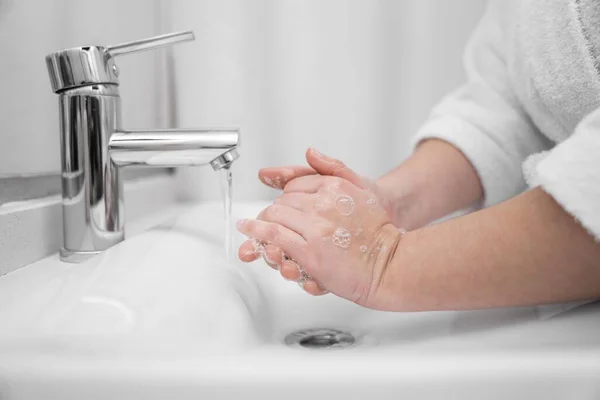 Close Hand Washing Soap — Stock fotografie