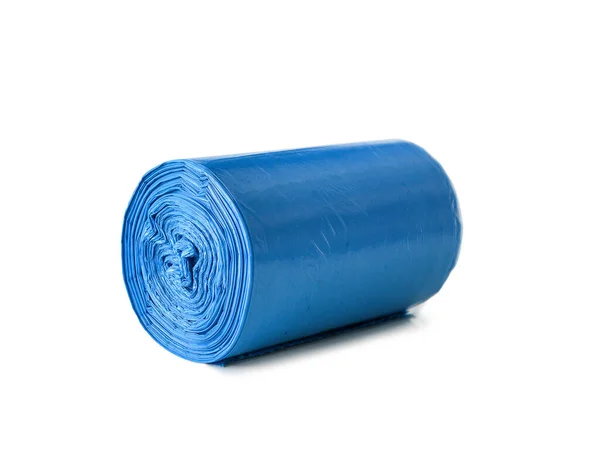 Roll Blue Garbage Bags — Stock Photo, Image