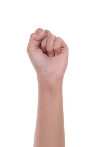 Mão Está Mostrando Zero Dedos — Fotografia de Stock
