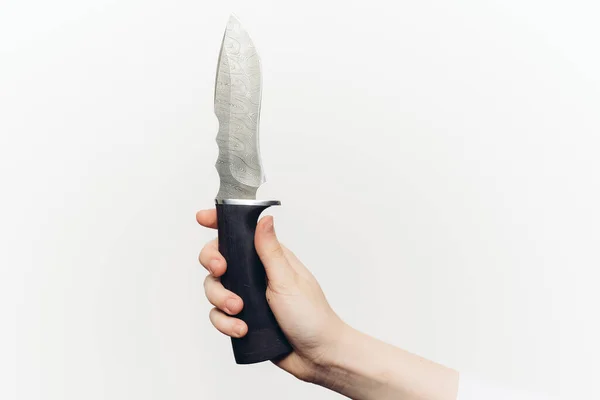 Yakın Plan Hafif Arka Plan Kenarlı Bıçak — Stok fotoğraf