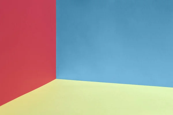 Kırmızı Mavi Duvarlı Renkli Arkaplan — Stok fotoğraf