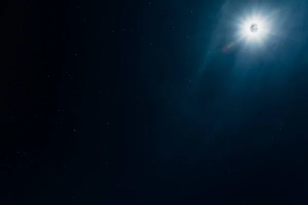 Luna Splendente Stelle — Foto Stock
