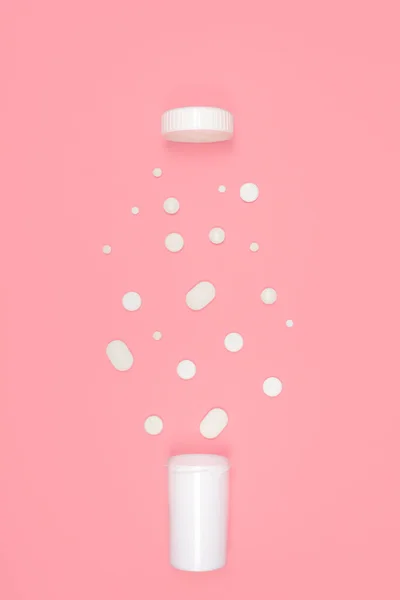 Фармацевтичні Таблетки Пляшках Концепція Охорони Здоров — стокове фото