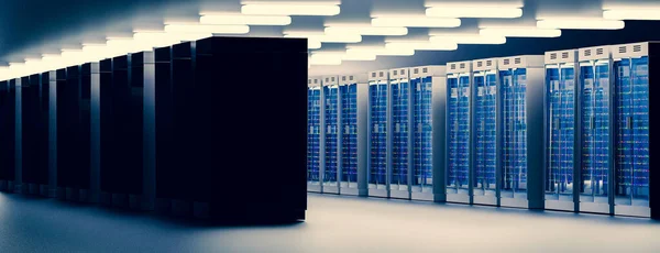 Rechenzentrum Serverraum — Stockfoto