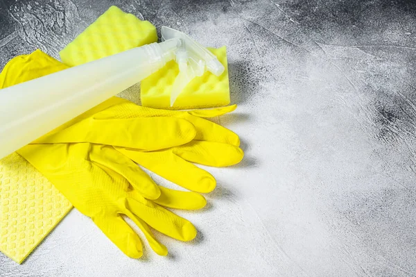 Bathroom Toilet Yellow Cleaning Concept Housecleaning Hygiene Spring Chores Cleaning — Stock Photo, Image