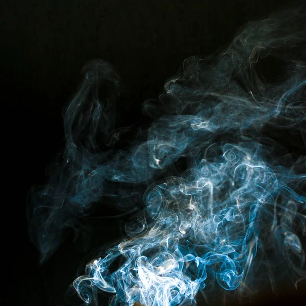 Nuage Fumée Avec Fond Noir Texture Brouillard — Photo