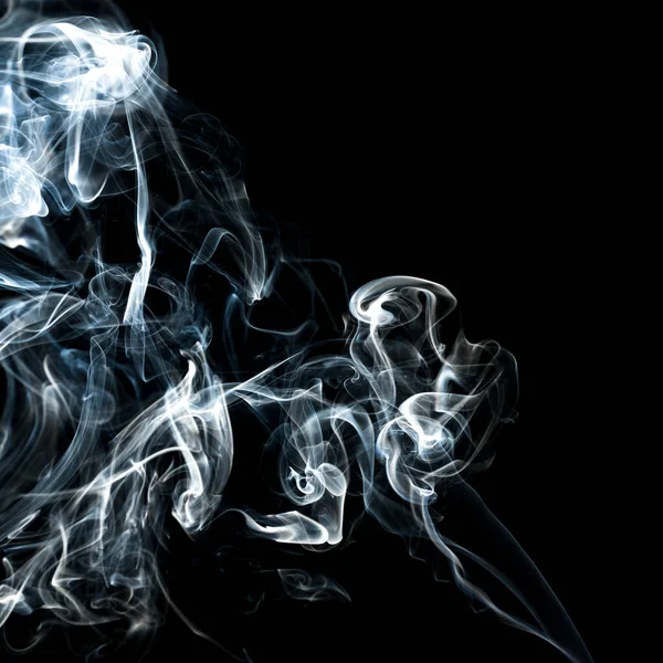 Nuvem Fumaça Com Fundo Preto Textura Nevoeiro — Fotografia de Stock