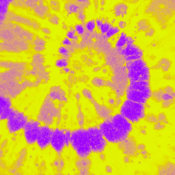 Corante Geométrico Brilhante Tye Rolo Aquarela Amarelo — Fotografia de Stock