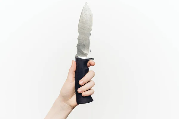 Yakın Plan Hafif Arka Plan Kenarlı Bıçak — Stok fotoğraf
