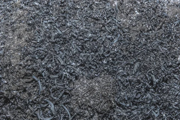 金属削り出し 産業用鉄廃棄物 鉄鋼リサイクル産業の山 — ストック写真