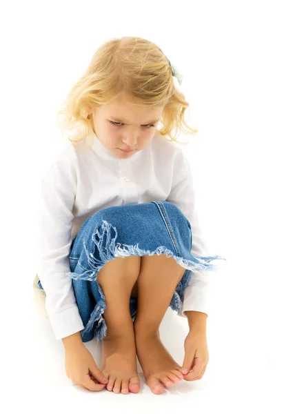 Little Girl Offended — Stock Photo, Image
