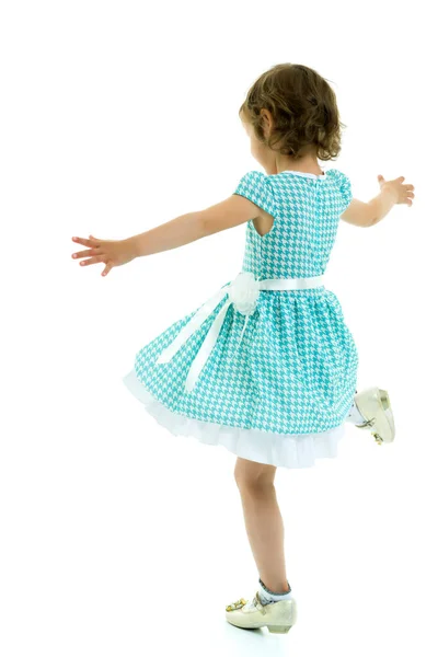 Taniec Wesoły Mała Dziewczynka — Zdjęcie stockowe