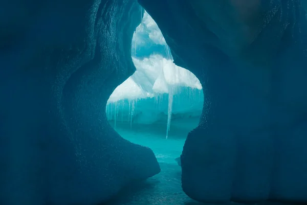 Όμορφη Θέα Των Παγόβουνων Στην Ανταρκτική — Φωτογραφία Αρχείου