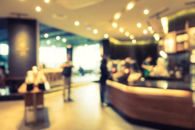 Soyut bulanıklık ve ufuk restoran ve kahve iç