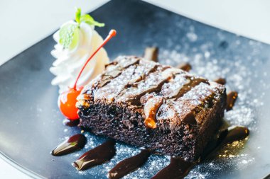 Lezzetli pastanın yakın görüntüsü 