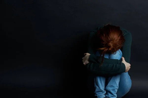 Женщина Синяками Лице Проблемы Домашнего Насилия Эмоции — стоковое фото