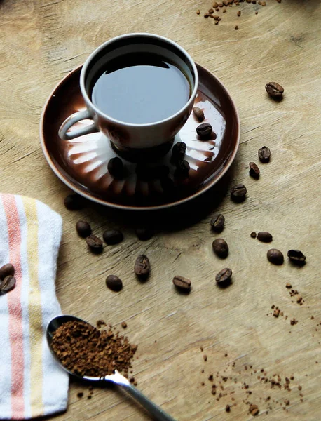 Close Shot Delicious Coffee Background — Stock Photo, Image