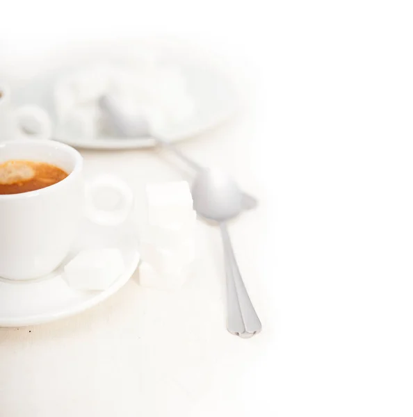 Итальянский Кофе Кубики Сахара — стоковое фото