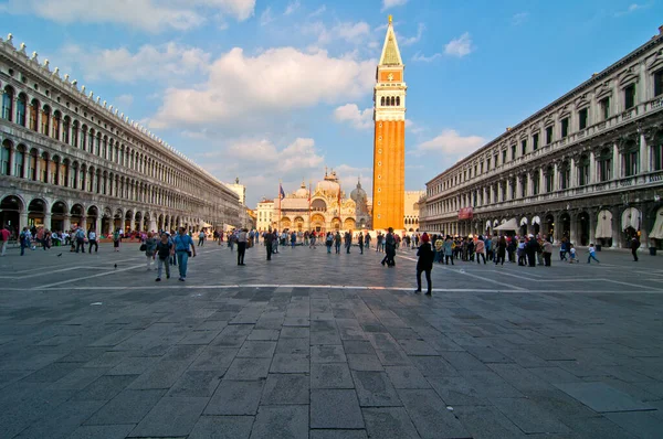 Veneza Itália São Marcos Vista Quadrada — Fotografia de Stock
