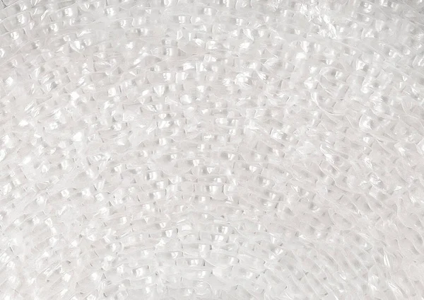 Närbild Rulle Vit Bubbla Cellofan Film Förpackning Textur Med Luftbubblor — Stockfoto