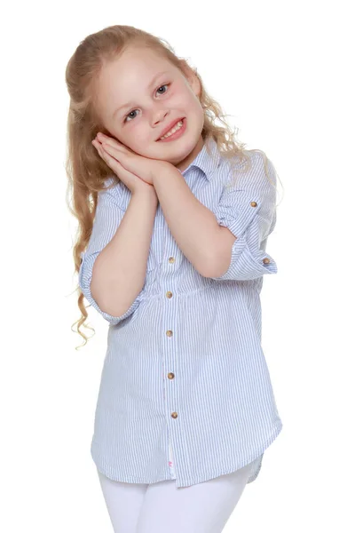 Portrait Beautiful Little Girl — Stock Photo, Image