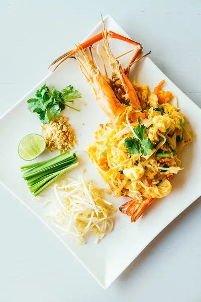 Pad Thai Noodles Jumbo Prawn — Stock Photo, Image