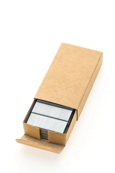 Staples Box Isolated Close View — Stock Photo, Image
